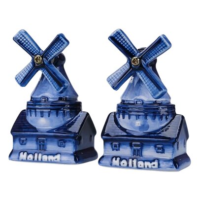 Matix Delft Blue windmill salt and pepper set