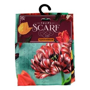 Matix Women's scarf - Pretty tulips Green