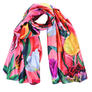 Matix Damenschal – Hübsche Tulpen, Rosa