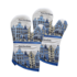 TTD Gifts Ofenhandschuhe Giebelhäuser Amsterdam - Delfter Blau