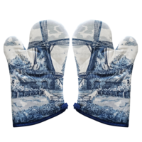 TTD Gifts Mill Ofenhandschuhe - Delfter Blau
