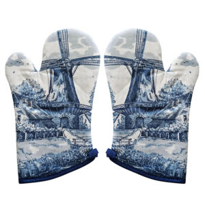 TTD Gifts Mill Ofenhandschuhe - Delfter Blau