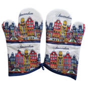 TTD Gifts Oven Mitts Gable Houses Amsterdam - Colored