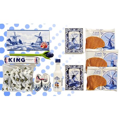 typisch-hollands-geschenkpakket Geschenkkistje - Holland Delfts blauwe-geschenken