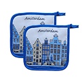 TTD Gifts Pannenlappen  Amsterdam - Delfts blauw