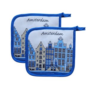 TTD Gifts Pannenlappen  Amsterdam - Delfts blauw