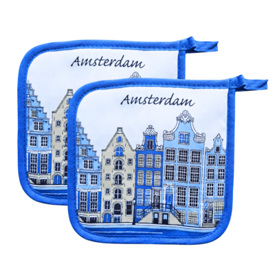 TTD Gifts Pannenlappen  Amsterdam - Delfts blauw