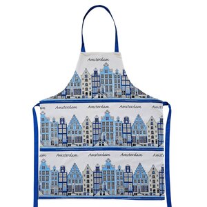 TTD Gifts Keukenschort - Gevelhuizen  - Amsterdam - Delfts blauw
