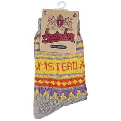 TTD Gifts Nordic Amsterdam Socks Beige size 35-41