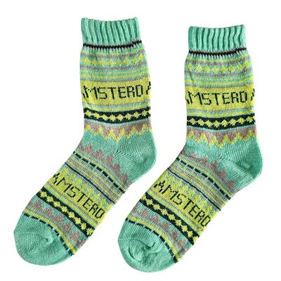 TTD Gifts Sokken Nordic Amsterdam Groen maat 35-41
