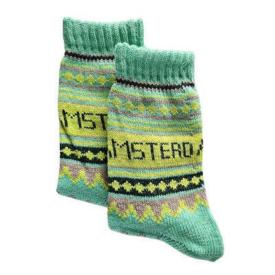 TTD Gifts Nordic Amsterdam Green Socks size 40-46