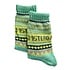 TTD Gifts Nordic Amsterdam Green Socken Größe 40-46