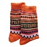 TTD Gifts Nordic Amsterdam Orange Socken Größe 40-46