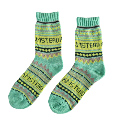 TTD Gifts Sokken Nordic Amsterdam Groen maat 35-41