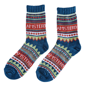 TTD Gifts Socken der Marke Nordic Amsterdam Navy, Größe 40-46