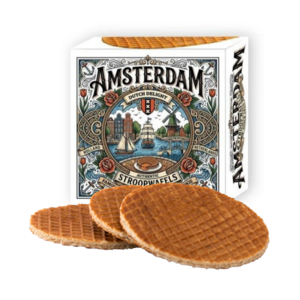 Stroopwafels (Typisch Hollands) Stroopwafels in nostalgisch doosje Amsterdam - Stadsgezicht