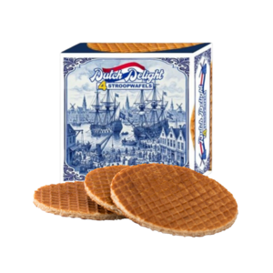 Stroopwafels (Typisch Hollands) Stroopwafels in a nostalgic Delft Blue box - Maritime