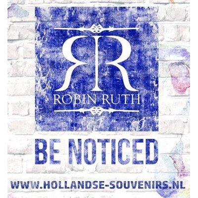 Robin Ruth Denim Neck Bag - Passport Bag - Dutch windmills - denim blue/grey