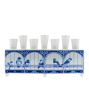 Heinen Delfts blauw Tulip vase Birdcage Rectangle Cabinet des Fleurs