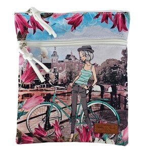 Robin Ruth Neck bag - Passport bag - Scarlett - Amsterdam bicycle