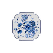 Heinen Delfts blauw Applique Stilleven Cabinet des Fleurs