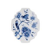 Heinen Delfts blauw Applikation Vögel Cabinet des Fleurs