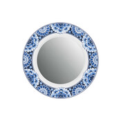 Heinen Delfts blauw Spiegelbord Cabinet des Fleurs