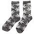 Holland sokken Damessokken met wit cannabisblad - maat 36-42