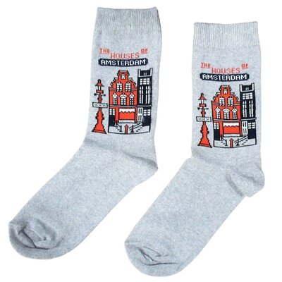 TTD Gifts Heren sokken - Amsterdam - Gevelhuisjes Amsterdam maat 40-46