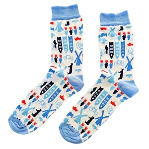 TTD Gifts Women's socks - Holland Dutch icons size 35-41