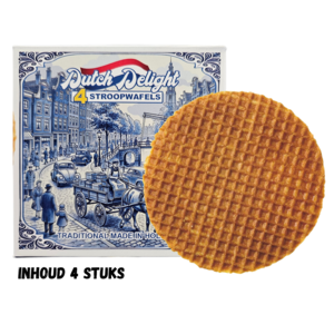 Stroopwafels (Typisch Hollands) Stroopwafels in nostalgisch doosje Delfts blauw - Scheepvaart