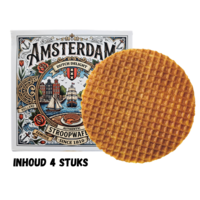 Stroopwafels (Typisch Hollands) Stroopwafels in nostalgisch doosje Amsterdam - Stadswapen