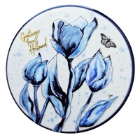 Typisch Hollands Coaster - Holland Sunblush - white blue