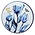 Typisch Hollands Coaster - Holland Sunblush - white blue