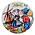 Ter Steege souvenirs Coaster Holland Kissing couple color