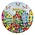 Ter Steege souvenirs Coaster Bicycles, Pigeons, Tulips & Houses