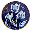 Ter Steege souvenirs Onderzetter  - Holland Sunblush -blauw-wit
