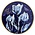 Typisch Hollands Coaster - Holland Sunblush - blue-white