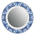 Heinen Delfts blauw Spiegelbord Cabinet des Fleurs