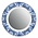 Heinen Delfts blauw Mirror board Cabinet des Fleurs