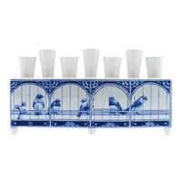 Heinen Delfts blauw Tulip vase Birdcage Rectangle Cabinet des Fleurs