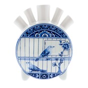 Heinen Delfts blauw Tulpenvase Vogelkäfig Runder Schrank des Fleurs
