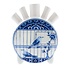 Heinen Delfts blauw Tulpenvase Vogelkäfig Runder Schrank des Fleurs