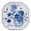 Heinen Delfts blauw Applique Still Life Cabinet des Fleurs