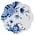 Heinen Delfts blauw Applique Flower Cabinet des Fleurs