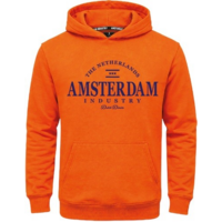 TTD Gifts Oranger Hoodie – Amsterdam – Niederlande – Orange/Marineblau