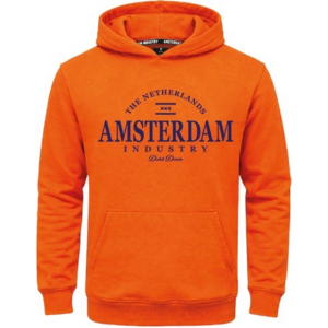 TTD Gifts Oranje Hoodie - Amsterdam -the Netherlands - Orange/Navy