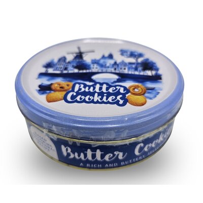 Becky`s Hollandse koekjesmix in Bewaarblik - Molen en huisjes - 114g