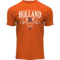 Fox Originals Holland T-Shirt oranje met witte tekst - Leeuwen en wapen