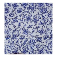 Typisch Hollands Tea towel - Delft blue floral motif - Tulips, flowers and bird